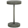 Image de Table de jardin Gris 60,5x106 cm Résine tressée