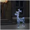Image de Kerstdecoratie rendieren 90 LED's 60x16x100 cm acryl289961