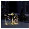 Image de Décoration de la Crèche de Noël Ornement Lumineux d'Extérieur Décoration de Jardin Arrière-cour Salon Intérieur 240 LED 116x41x87 cm 289981