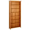 Image de Bibliothèque à 7 niveaux 90x22,5x200 cm Bois de chêne massif