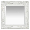 Image de Miroir mural style baroque 40x40 cm Blanc 320304