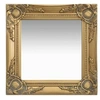 Image de Miroir mural style baroque 40x40 cm Doré 320305