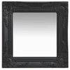 Image de Miroir mural style baroque 40x40 cm noir 320307
