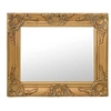 Image de Miroir mural style baroque 50x40 cm Doré 320309