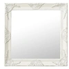 Image de Miroir mural style baroque 60x60 cm Blanc 320332