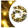 Image de Guirlande de Noël avec lumières LED Noir 2,7 m PVC