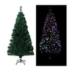 Image de Sapin de noël artificiel avec support vert 120 cm fibre optique