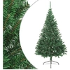 Image de - Arbre de Noël artificiel - avec - support - demi - 180 - cm - PVC - vert