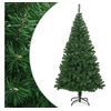 Image de Arbre de Noël Artificiel avec Branches Epaisses Décoration de Noël Arbre Réaliste Salon Salle de Séjour Intérieur Maison Blanc 210 cm PVC