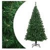 Image de Arbre de Noël Artificiel avec Branches Epaisses Décoration de Noël Arbre Réaliste Salon Salle de Séjour Intérieur Maison Blanc 240 cm PVC