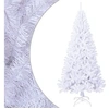 Image de Arbre de Noël artificiel avec branches épaisses Blanc 210cm PVC