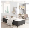 Image de Boxspring stof donkergrijs 100x200 cm3054706