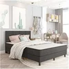 Image de Boxspring stof donkergrijs 180x200 cm3054718