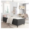 Image de Boxspring stof donkergrijs 100x200 cm3054722
