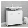 Image de Armoire de salle de bain Blanc 60x33x61 cm Bois d ingénierie