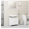 Image de Meubles de salle de bain Blanc brillant Bois d ingénierie