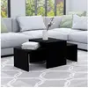 Image de Ensemble de tables basses Noir 100x48x40 cm bois d'ingénierie