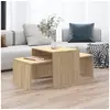 Image de Ensemble de tables basses Chêne sonoma bois d'ingénierie