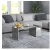 Image de Table basse Gris béton 90x45x35 cm bois d'ingénierie