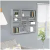 Image de Etagère murale Gris béton 90x16x78 cm Bois d'ingénierie