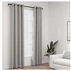 Image de Rideaux occultants Aspect lin avec oillets 2 pcs Gris 140x225cm