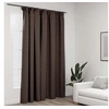 Image de Gordijn linnen-look verduisterend met haken 290x245 cm taupe321207