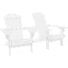 Image de Chaise en bois empilable non pliable exterieur H. 90 cm blanc