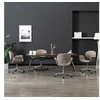 Image de Eetkamerstoelen 4 st draaibaar stof taupe3054870