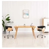 Image de Lot de 2 chaise de bureau interieur non pliable en plastique H. 66 cm noir