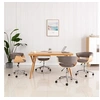 Image de Chaises pivotantes à manger lot de 4 taupe tissu