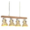 Image de Plafondlamp industrieel E27 mangohout messingkleurig320522