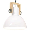 Image de Hanglamp industrieel rond 25 W E27 30 cm wit320539