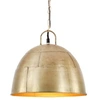 Image de Lampe Suspendue Industrielle Vintage Plafonnier Luminaire Eclairage Suspension Salon Chambre Salle à Manger 25 W Laiton Rond 31 cm E27