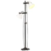 Image de Vloerlamp met 2 lampenkappen E27 gietijzer wit320586