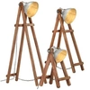 Image de Vloerlampen 3 st E27 massief mangohout zilverkleurig320591