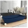 Image de Lavabo de Luxe Rectangulaire Vasque à Poser de Toilette Lave-mains de Salle de Bain Salle Cosmétique Maison Bleu 146957