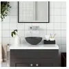 Image de Lavabo de salle de bain Céramique Gris foncé Rond
