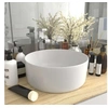 Image de Lavabo rond de luxe Blanc mat 40x15 cm Céramique