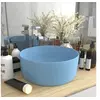 Image de Lavabo rond de luxe Bleu clair mat 40x15 cm Céramique