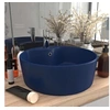 Image de Lavabo de Luxe avec Trop-plein Vasque à Poser de Toilette Lave-mains de Salle de Bain Salle Cosmétique Maison Bleu 147034