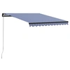 Image de Luifel handmatig uittrekbaar 300x250 cm blauw en wit3055184