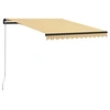 Image de Luifel handmatig uittrekbaar 300x250 cm geel en wit3055186