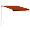 Image de Luifel handmatig uittrekbaar 300x250 cm oranje en bruin3055187