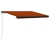 Image de Luifel handmatig uittrekbaar 450x300 cm oranje en bruin3055195