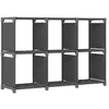 Image de Etagère d affichage 6 cubes Gris 103x30x72,5 cm Tissu