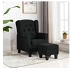 Image de Fauteuil met voetenbankje tissunoir