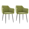 Image de Eetkamerstoelen 2 st fluweel lichtgroen323128