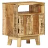 Image de Table de chevet 40x30x50 cm Bois de manguier brut