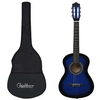 Image de Guitare classique avec sac de débutants et enfants Bleu 1 2 34