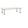 Image de 322763 TV Stand Transparent 60x35x17 cm Tempered Glass322763